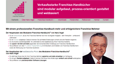 Desktop Screenshot of franchisehandbuch.de