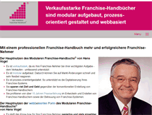 Tablet Screenshot of franchisehandbuch.de